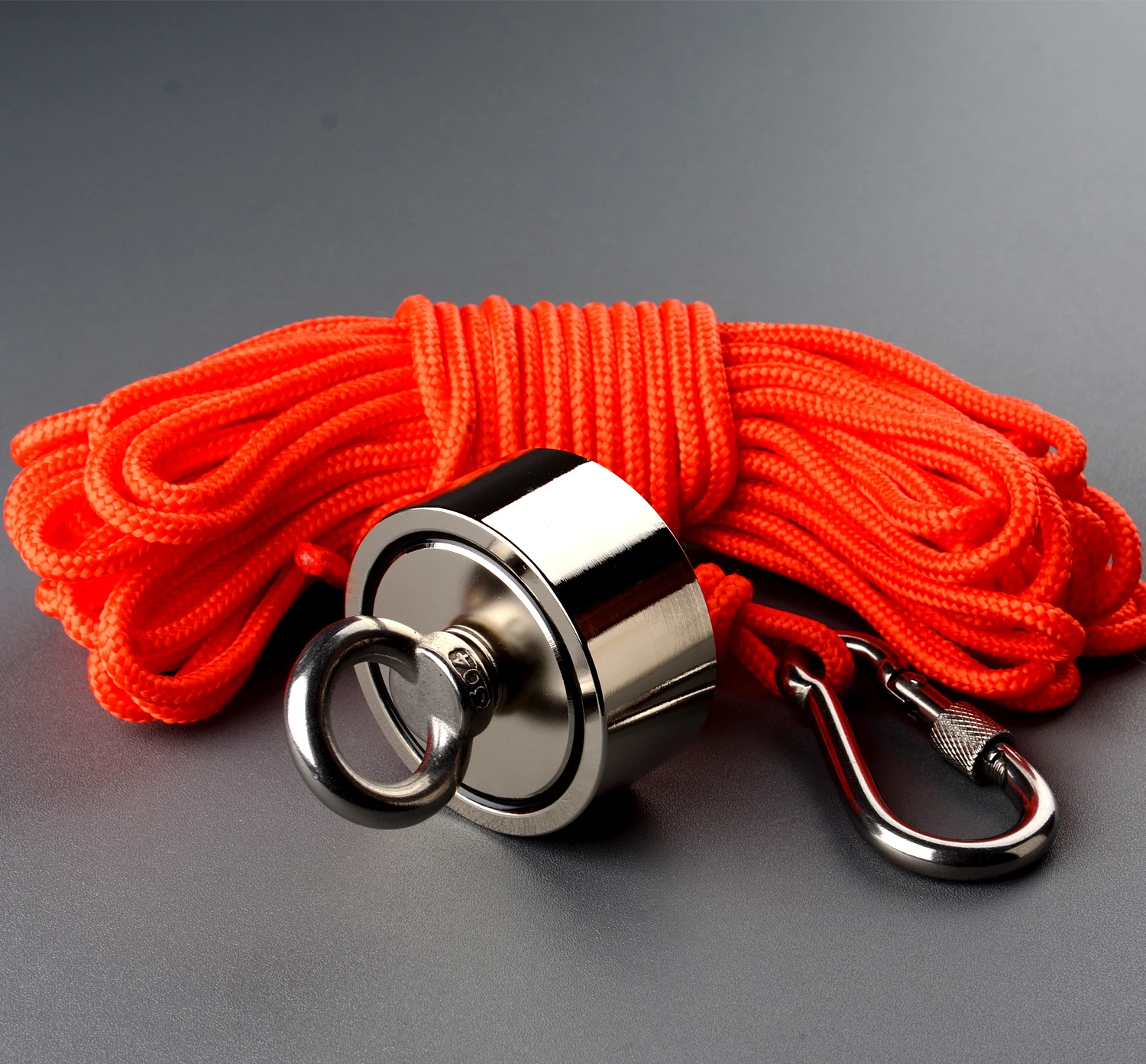 140KG Double Side Permanent Neodymium NdFeB Magnetic Sea Fishing Equipments Holder Fishing Salvage Magnets Rope Gift craft
