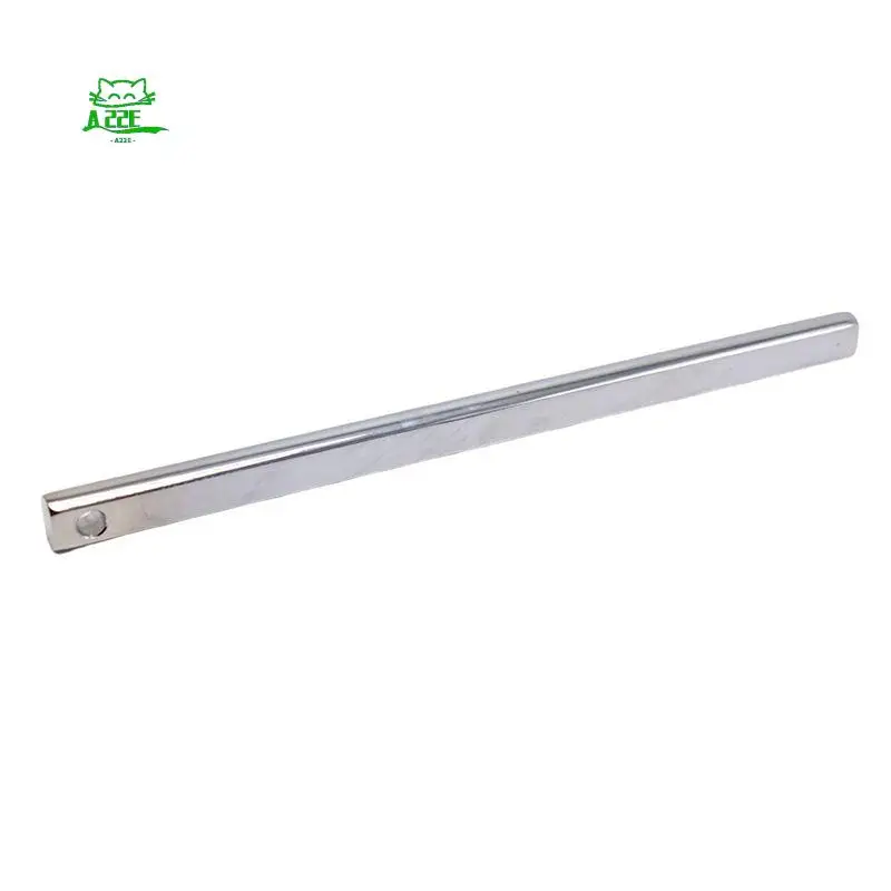 A22E-12 Inch Polished Steel Steering Shaft 3/4 Inch DD Double D Street Rod U-Joint Link 12 Inch Steering Rod Shaft