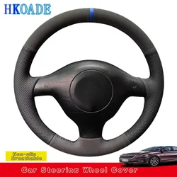 Customize Suede Steering Wheel Cover For Seat Leon MK1 Volkswagen VW Golf 4 IV Passat B5 Variant Polo Skoda Fabia 1 Car Interior