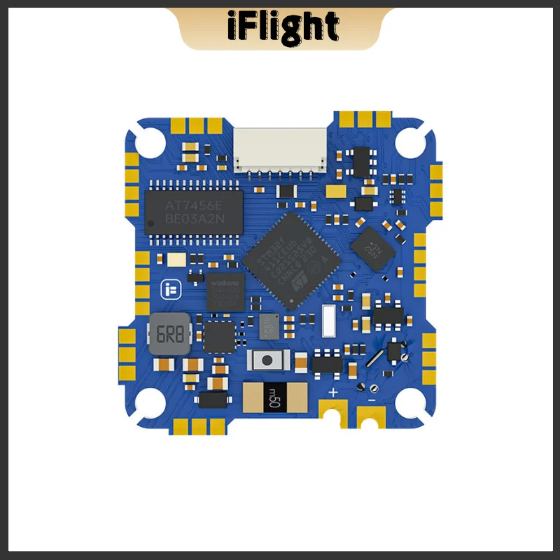 لوحة IFlight Whoop F411 F4 20A AIO (BMI270) BLHeli-S 5V 2A USB Micro مع فتحات تثبيت 25.5*25.5 مم لطائرة سباق RC FPV بدون طيار