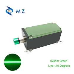 Adjustable Focusing 520nm 500mw 1W 1.4W Green Line 110 DEG Long Service Life Aviation Plug Laser Diode Module Industrial Grade