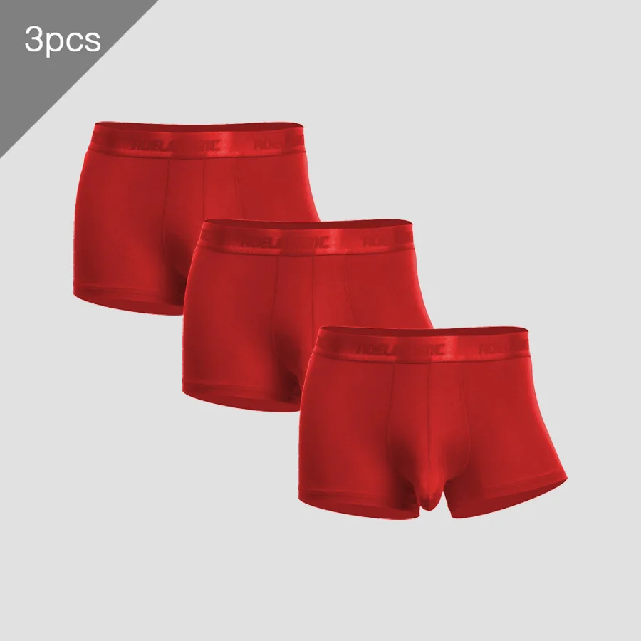 3 قطع من سراويل داخلية مقسمة للرجال ذات وضع الصفن من الحرير الجليدي للرجال سراويل داخلية مسطحة صيفية رفيعة قابلة للتنفس
