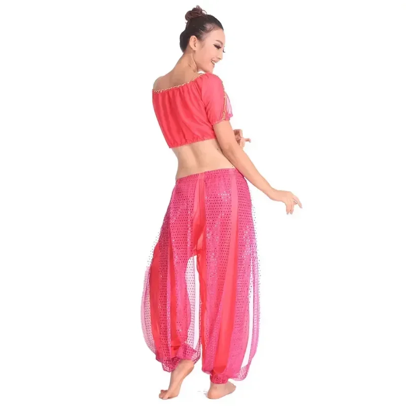 

Belly Dancing Stage Performance Oriental Belly Dancing Clothes 2pieces Suit Bead Bra+pants Belly Dance Costume Set