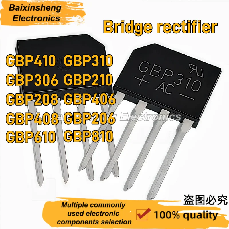 10PCS GBU6K GBU8M GBU4K GBU4M GBU15K GBU6J GBU6M GBU8J GBU4J GBU15M GBU8K GBU25M Induction Cooker Rectifier Bridge Stack