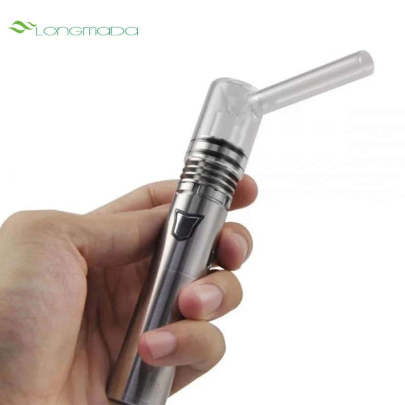 Longmada Motar Stick Vape Pen Kit Quartz Coil Glass Mr Bald Atomizer Trunk 510 Thread Battery E Cigarette Herbal Vaper Vaporizer