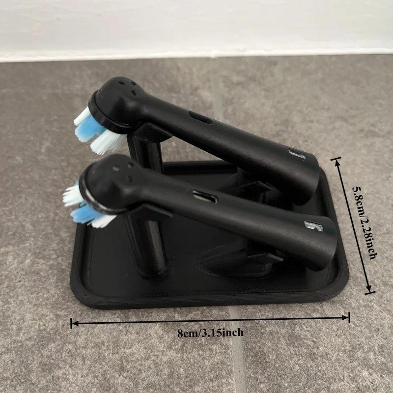 3D Printed Elegant Bathroom Organizer Special Storage Holder Fit Electric Toothbrush Replacement Heads - view 4