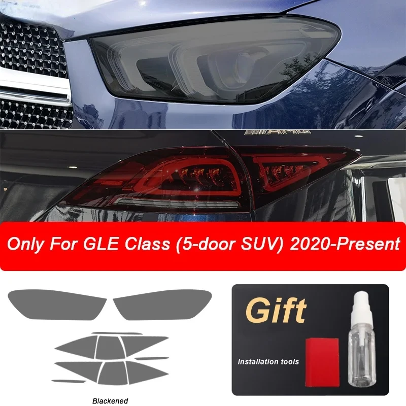 For Mercedes-Benz GLE SUV W167 2020 AMG HD Car Headlight Protective Film Tint Taillight TPU Stickers Decor Film Auto Accessories