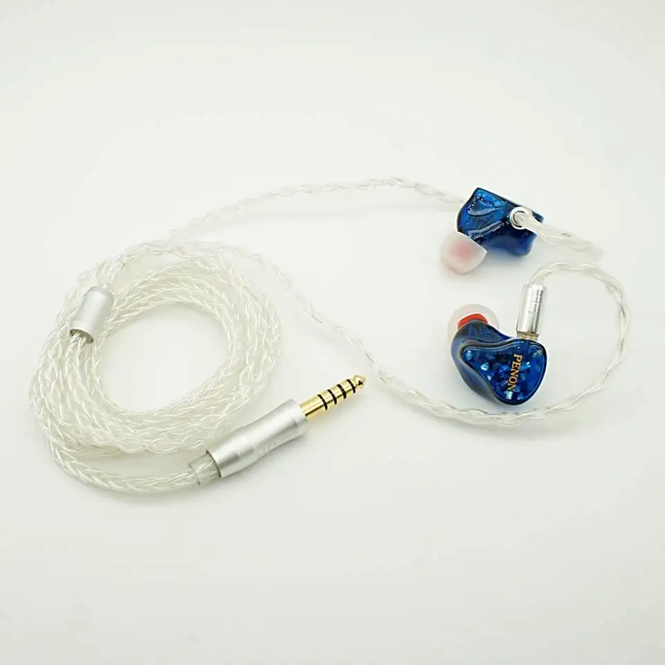 Penon DOME 3 المحرك المتوازن + 1 سائق ديناميكي هجين 2Pin 0.78 ملم HiFi داخل الأذن سماعة أذن عشاق الصوت IEM