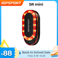 iGPSPORT SRmini Radar Tail Light Smart Rear Bike Light Brake Warning IPX7 Waterproof Cycling Taillight 7 Light Modes Tail Lamp