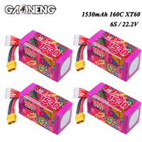 GNB 6S 22.2V 1530mAh 160C/320C Lipo Battery for RC FPV Drone Quadcopter Helicopter RC Car Boat Parts 22.2V Rechargeable Battery