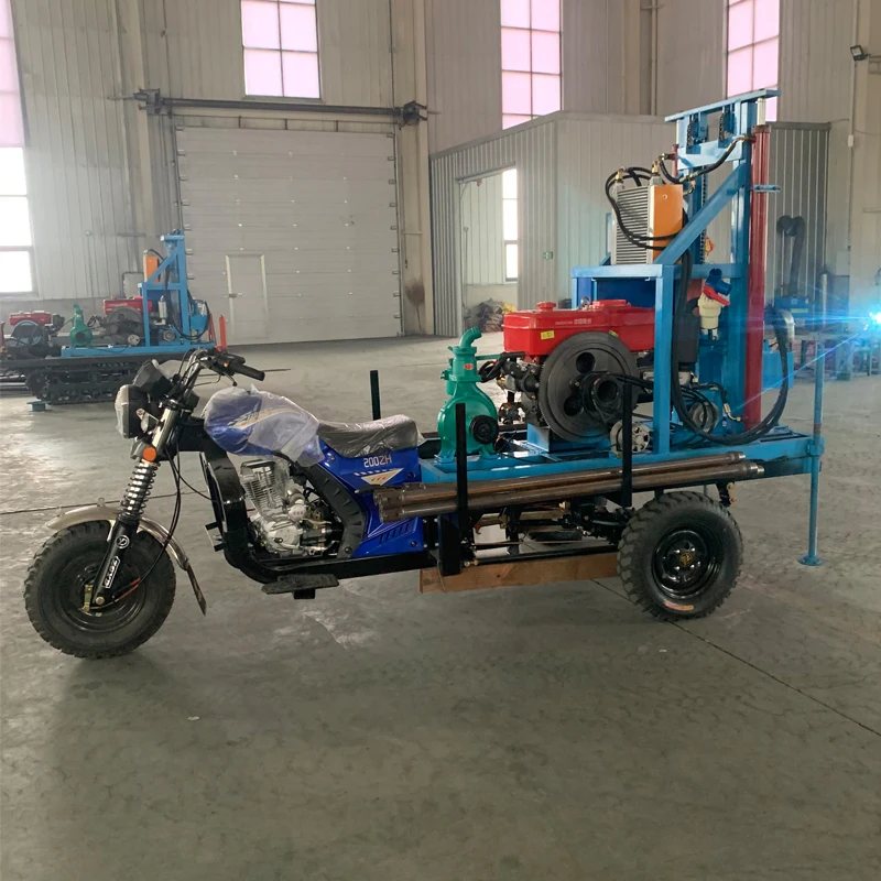 

Three Wheeled Drilling Rig 200 Meter Vehicle Mounted Water Well Drilling Rig for Sale in Africa