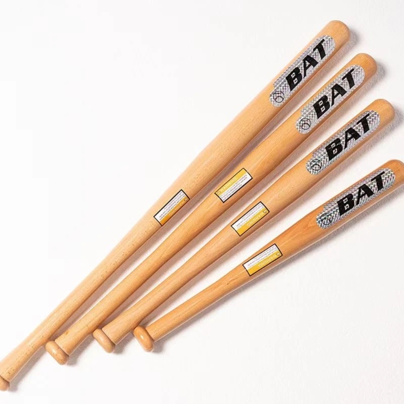 

Solid Baseball Bat Portables Training Natural Baseball Bat