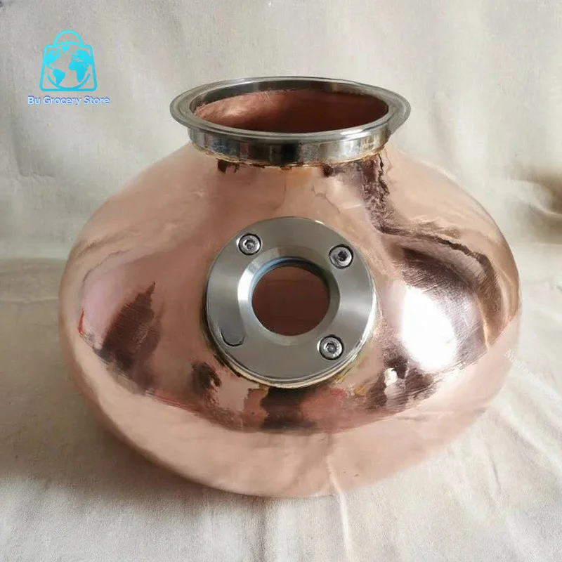 DIY Home Brew Water Wine Brandy Essential Oil Brewing Kitswan-neck Distiller 20L Copper Distiller