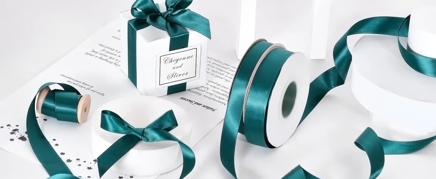 YAMA 25yards/roll Double Face Satin Ribbon 6 9 13 16 25 38 mm Solid Color Ribbons for Handmade Craft Gifts  Wedding Decoration