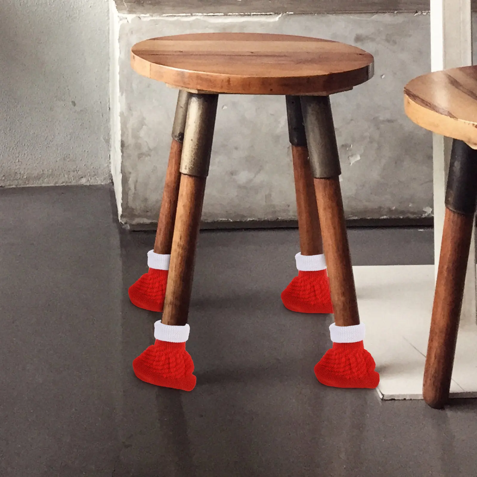 16Pcs Christmas Chair Feet Sleeves Furniture Leg Covers Table Leg Socks Chair Foot Protectors Festive Holiday Home Decor