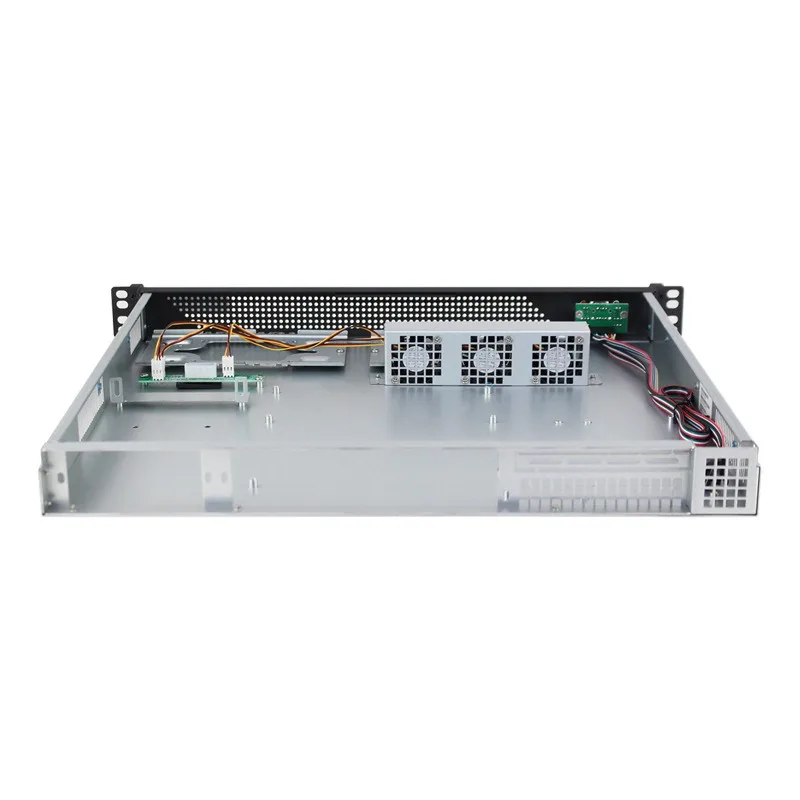 1U 420C عمق قصير ATX Rack Mount Enterprise PC Enclosure 4x HDD Server Case