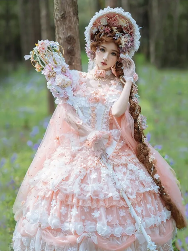 Vestido de novia de flores, marca nacional de gasa