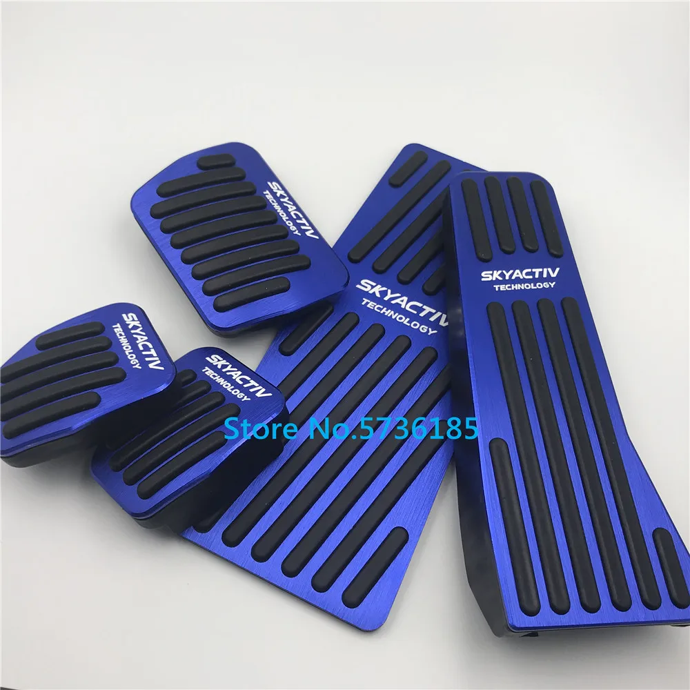 Car Modified Pedal Pad For Mazda 3 Axela BP CX-30 MX-30 CX-50 60 70 80 90 Accelerator Foot Rest Decorative Accessory Refit Cover