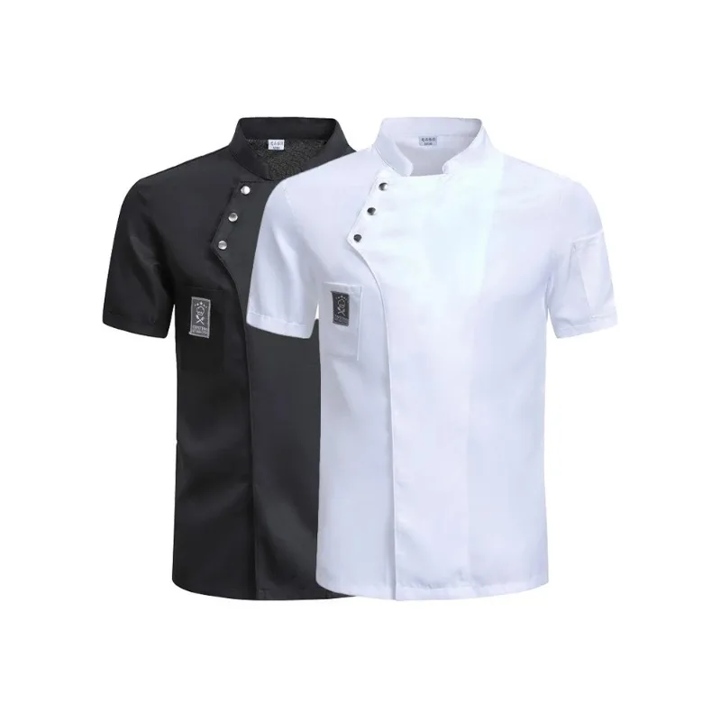 

Catering Cooking White Shirt Restaurant Kitchen Chef T-shirt Baker Work Uniform Waiter Hotel Clothes Cook Jacket Cafe Overalls