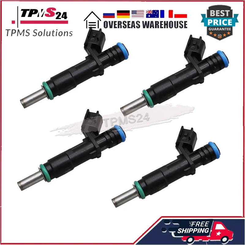 For 2020-2021 Ford Escape 1.5L l3 Turbo 2021 Ford Bronco Sport 1.5L l3 Turbo 4pcs Fuel Injectors HX7G-9F593-CA