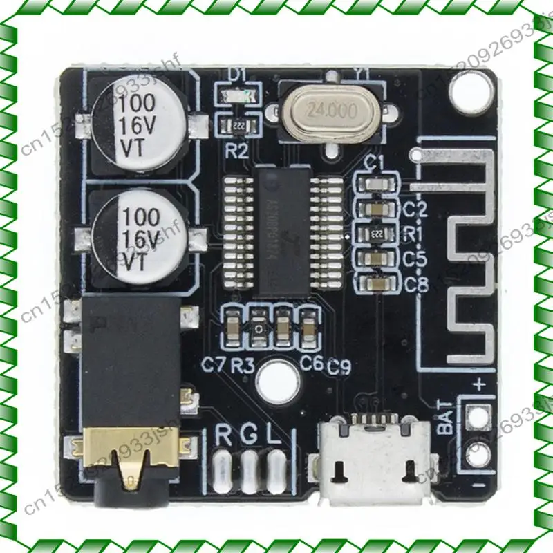 

-BOFF BT5.0 Audio Receiver+Case+One-To-Two Audio Cable Kit MP3 Bluetooth Decoder Lossless Car Speaker Audio Amplifier Board