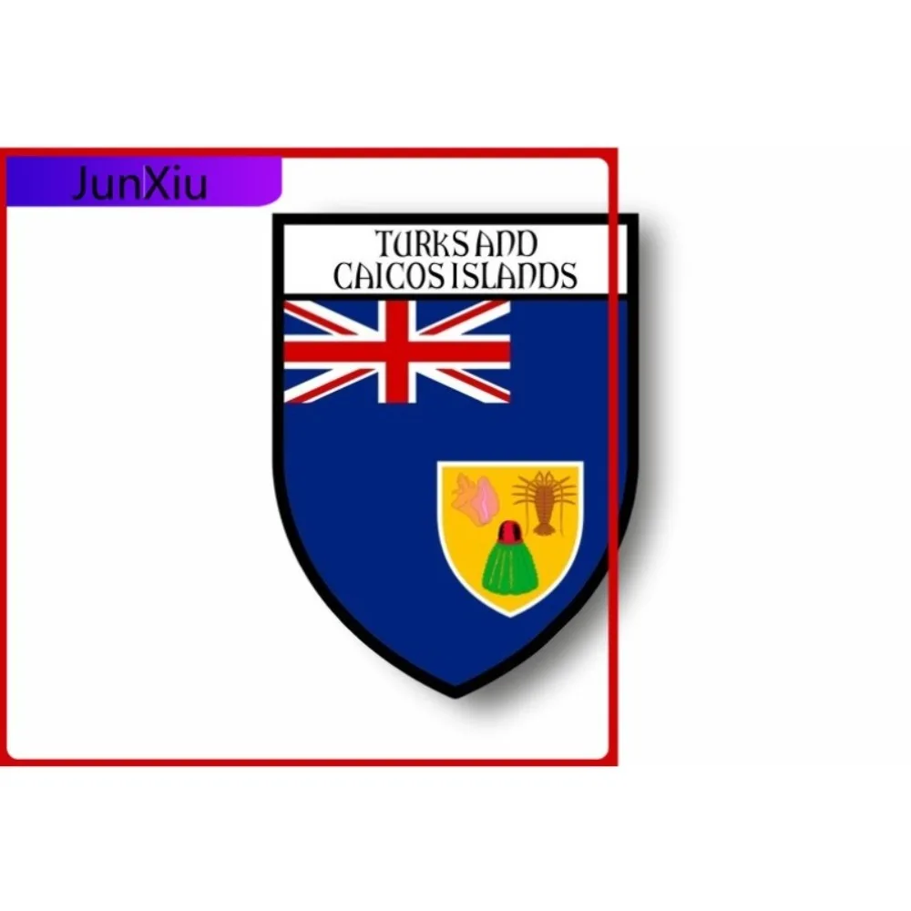 

Sticker Car Motorcycle Coat Of Arms City Flag Turks And Caicos Suv Truck Camper Exterior Surfaces Decals Decor Sun Resistant