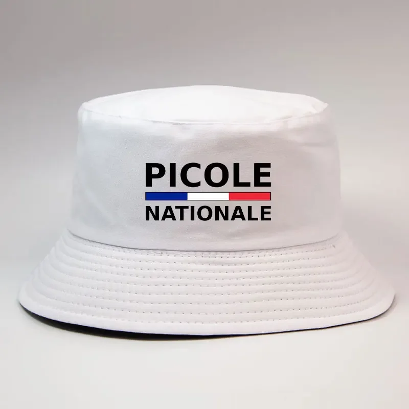 Summer Picole Nationale Reversible Bucket HatS Men Women Cotton Fisherman Cap Unisex Outdoor Sport Activities Panama Bob Chapeau