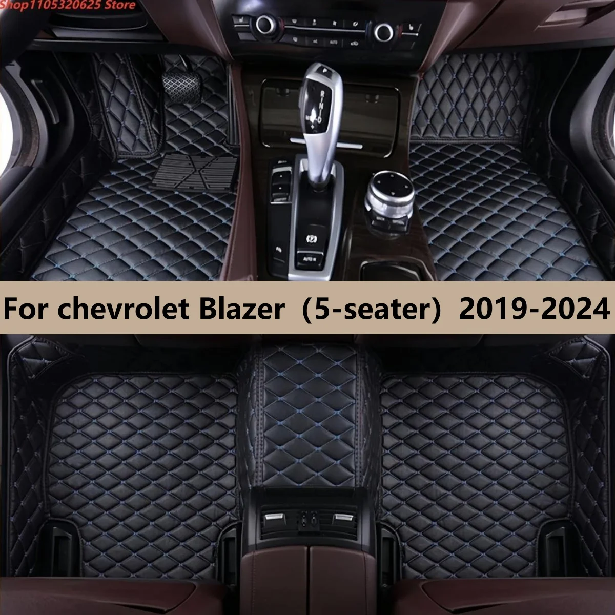 

Car Floor Mats For chevrolet Blazer（5-seater）2019 2020 2021 2022 2023 2024 Interior Details Accessories Artificial Leat