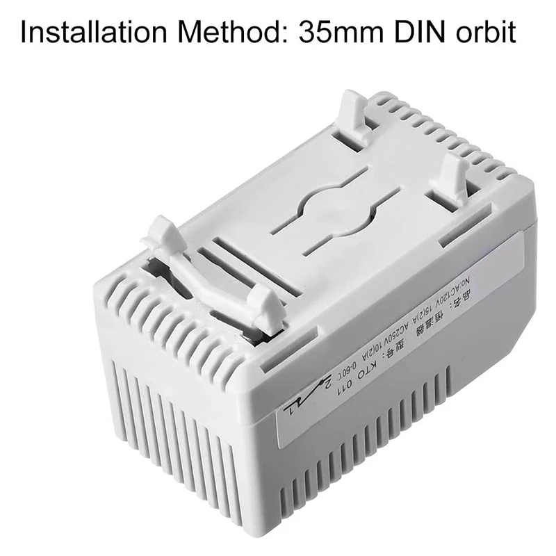 Mechanical Thermostat, KTO011 0-60Celsius Adjustable Compact Normally Close(N.C) Temperature Controller Switch,Red