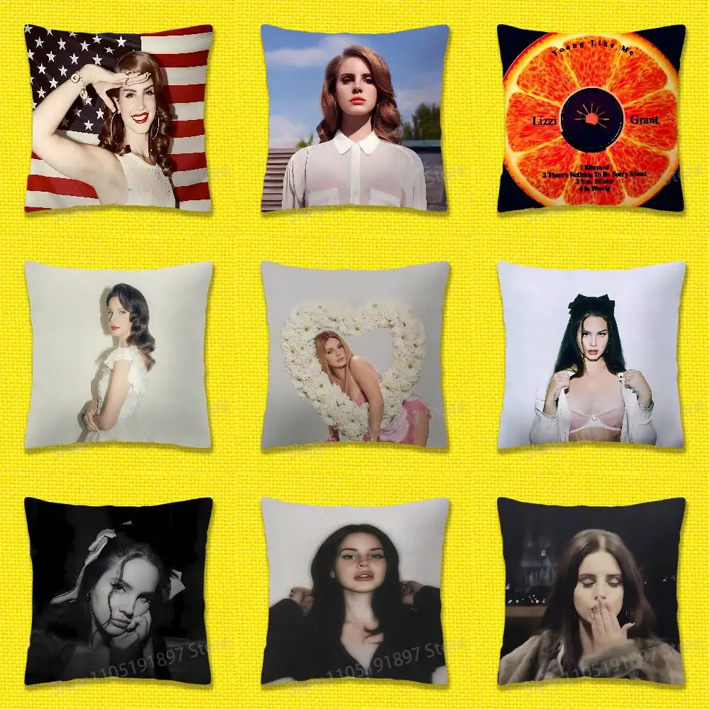 

L-Lana Del Rey Young Like Me Throw Pillow Case For 30x30cm 40x40cm 45x45cm 50x50cm 55x55cm Square Sofa Pillowcase Shell