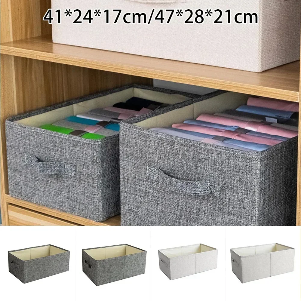 Clothing Storage Boxes No Smell Polyester Fabric Storage Baskets Storage Box Without Lid Organizing Box Storage Boxes Household