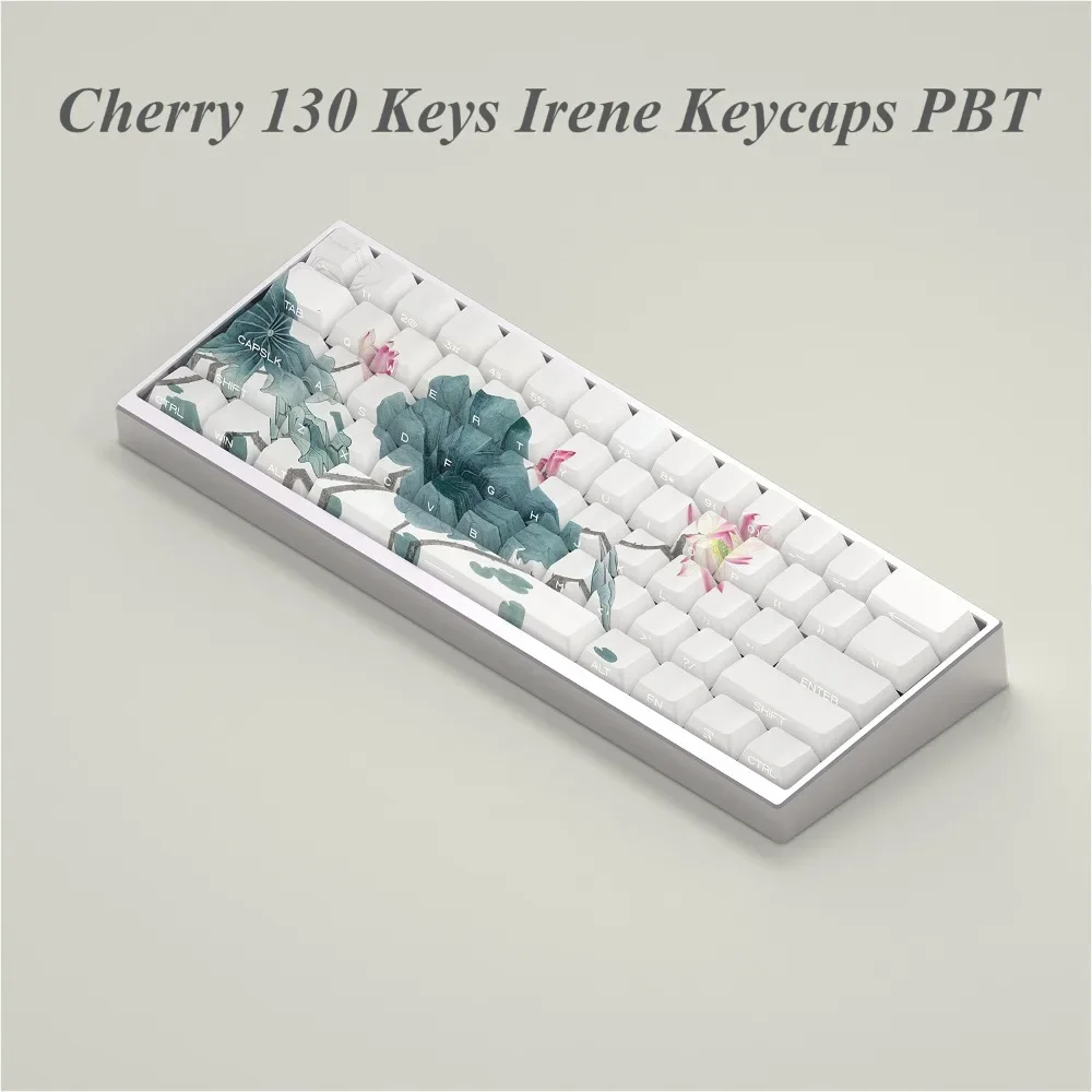 Cherry 130 Keys, Elaine Says Keycap Set PBT Set for Mx Cherry Gateron Switch Mechanical Keyboard Kit