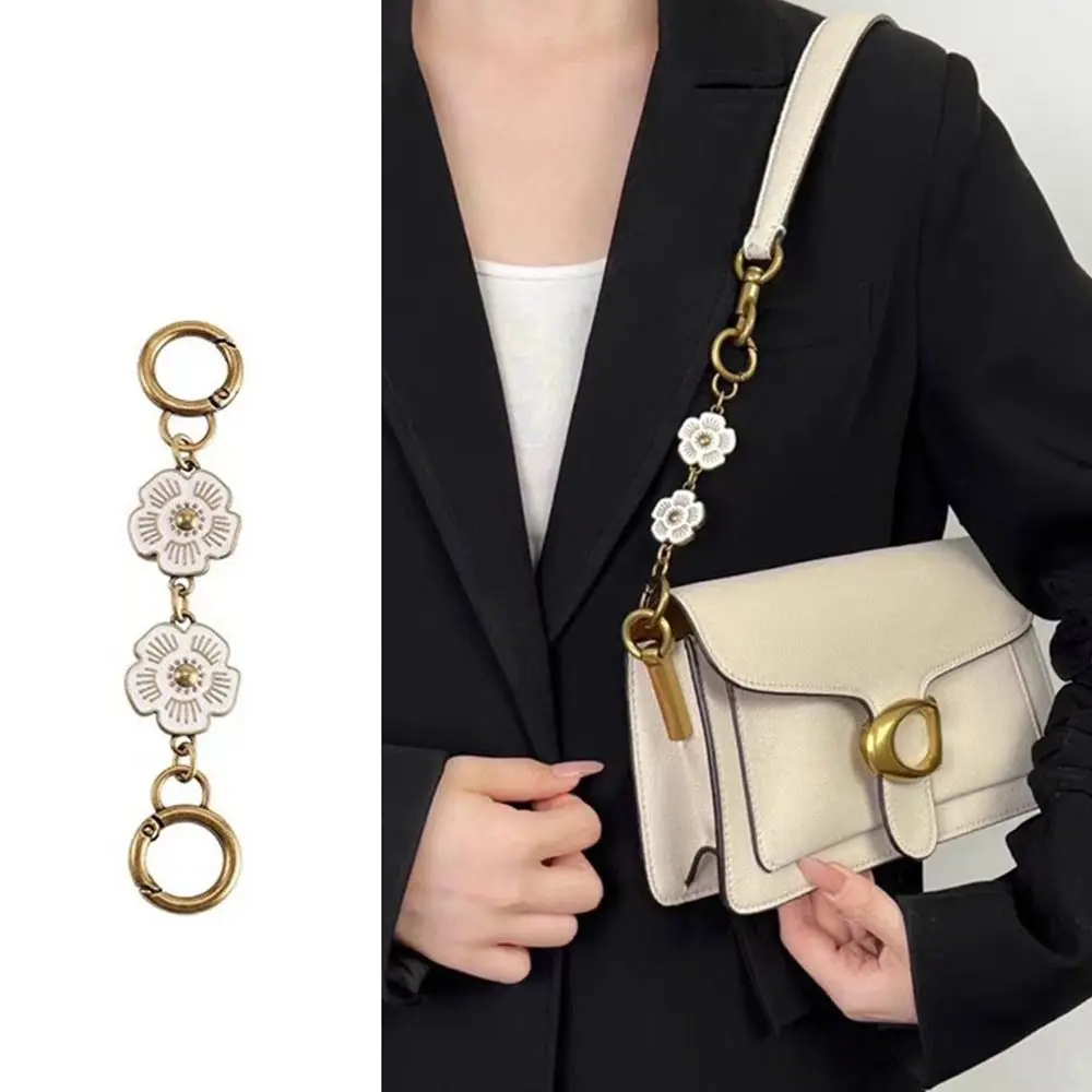 

2024 Fashion Sakura Metal Purse Strap Extender Handbag Bag Extension Chain Replacement Chain DIY Bag Accessories