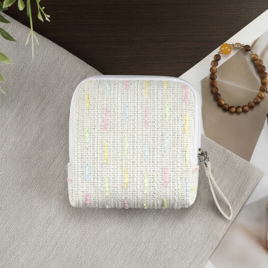 

Bracelets Necklaces Storage Bag Portable Travel Jewelry Bag Multi-Compartment Jewelry Pouch Striped Portable Jewelry Organizer