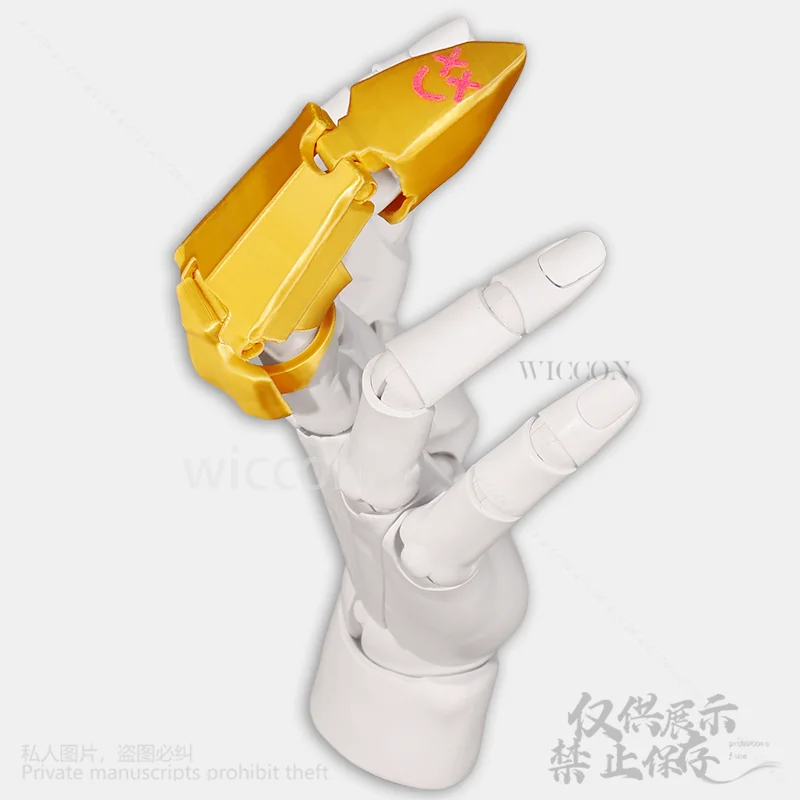 Jinx Cosplay 3D Finger Covers Anime Game LOL Arcane Roleplay Costume Props Accessories For Girls Carnival Party Customized