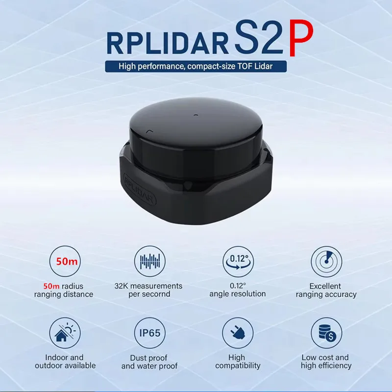 

Slamtec S2 series long-distance 50m Scanning Radius 360° Scanner RPLIDAR S2P LIDAR Sensor