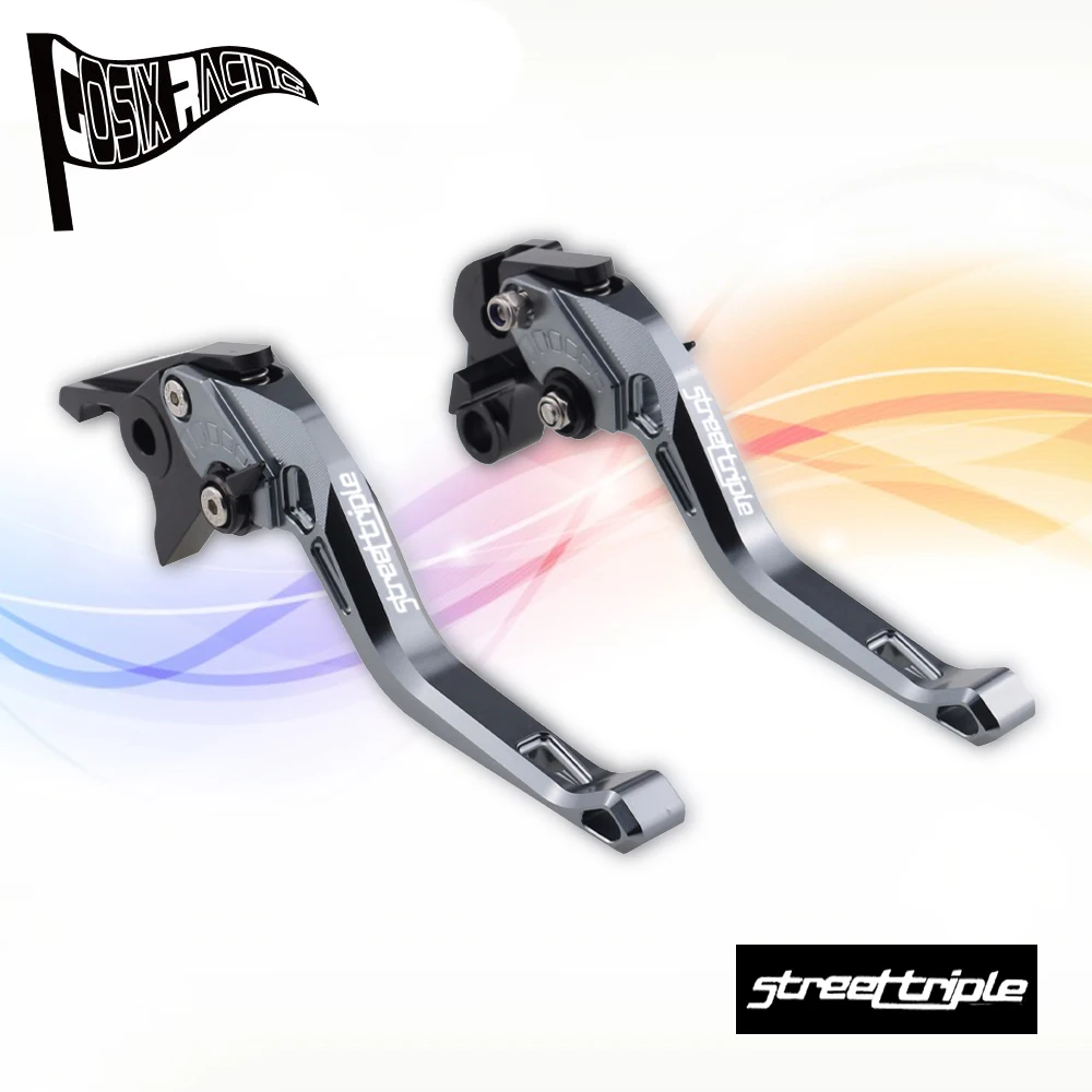 Fit For 675 STREET TRIPLE R/RX 2009-2016 Motorcycle CNC Accessories Short Brake Clutch Levers Adjustable Handle Set