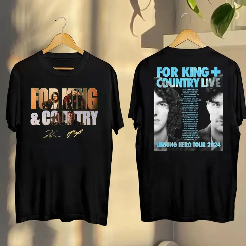 2024 For King + Country Unsung Hero Tour Shirt