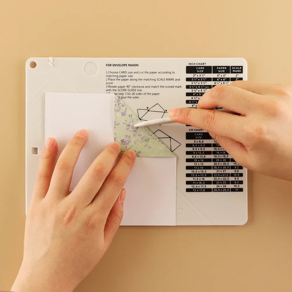 Mehrzweck-Scoring-Brett, Umschlagmacher, 3-Wege-Eckenrunder, Bordüre, Scrapbooking für DIY handgefertigte Bastelbedarf, Papierschneider