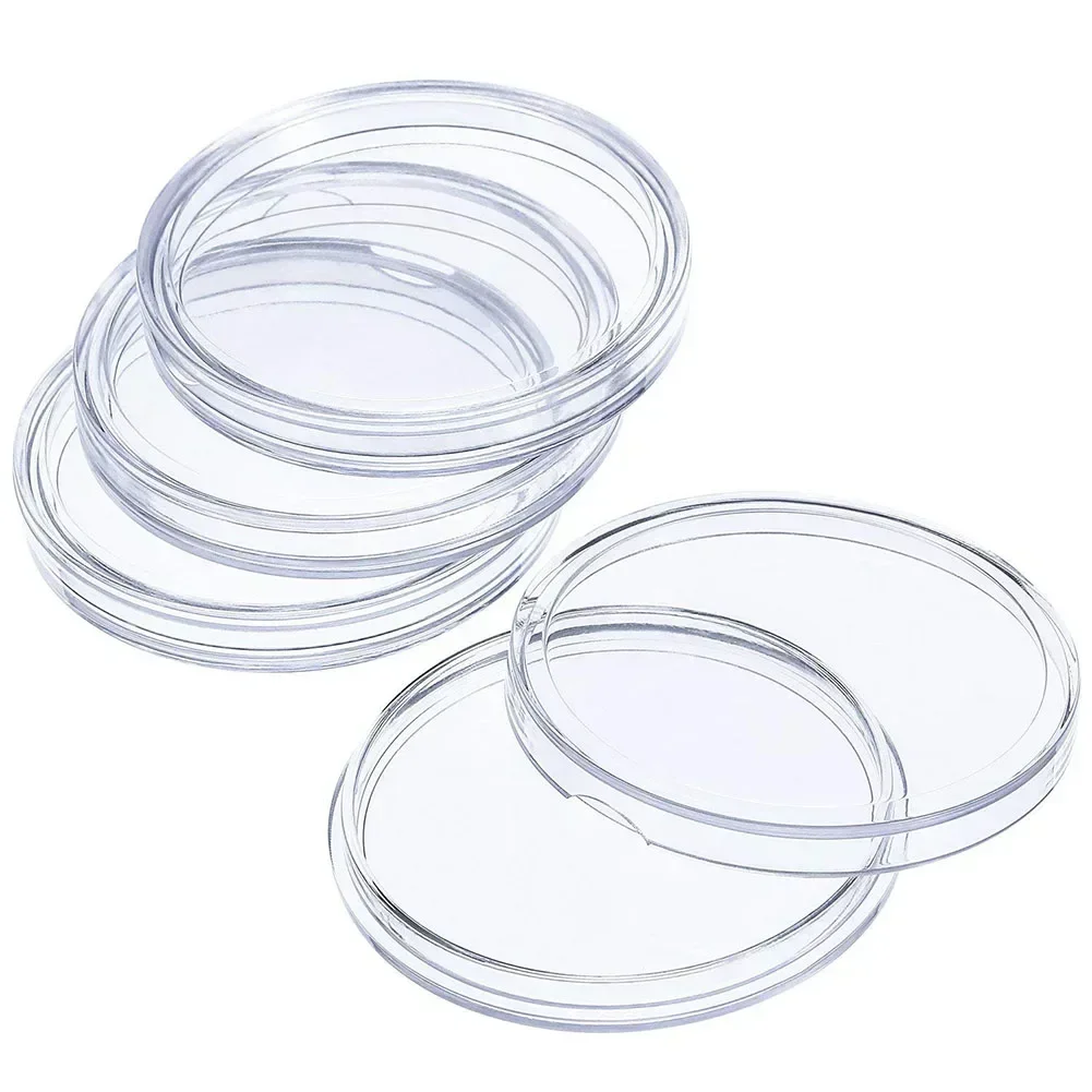 100pcs 30mm Clear Coin portacapsule Storage Box Case per Coin Medal Collectable Box Case Capsule scatole di protezione contenitore
