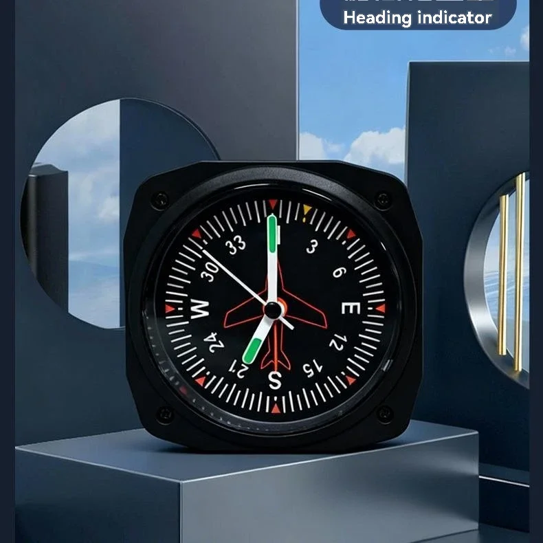 Flight Simulator Clock – Aviation Instrument Style Simulation Accessory