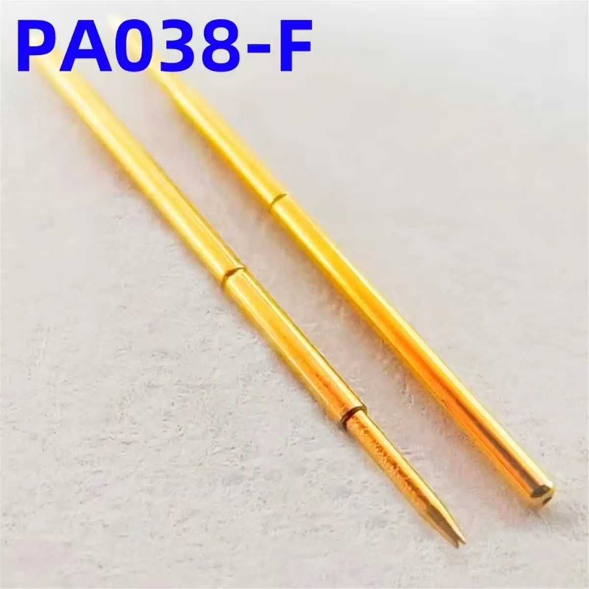 100-個-pa038-f1-スプリングテストプローブ-pa038-f-テストピン-テストツール-12mm-038mm-ゴールドニードルチップ-028mm-ポゴピン-p038-f-p038-f1