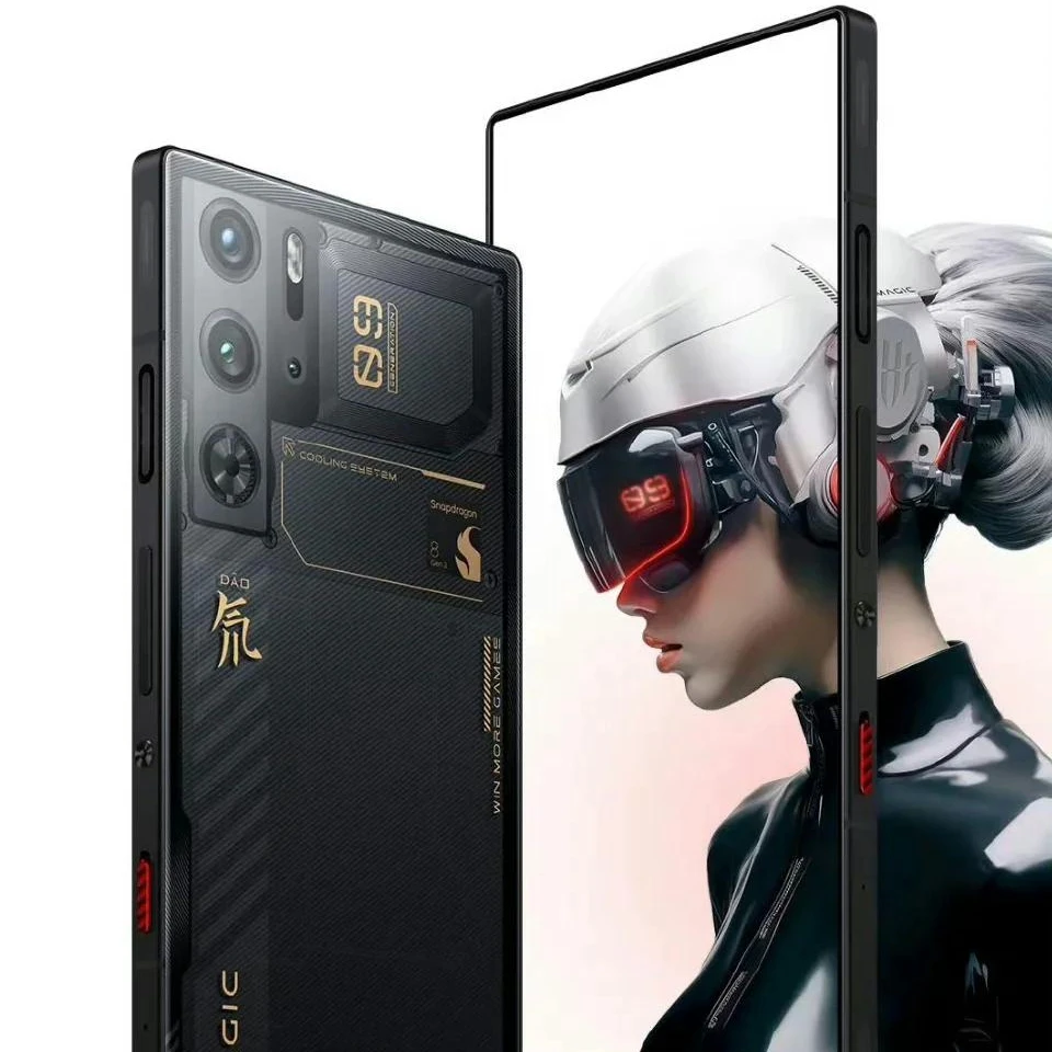 هاتف ألعاب Nubia Red Magic 9pro مستعمل. يحتوي حافظة الهواتف الذكية على غطاء خلفي أسود/أبيض/شفاف.