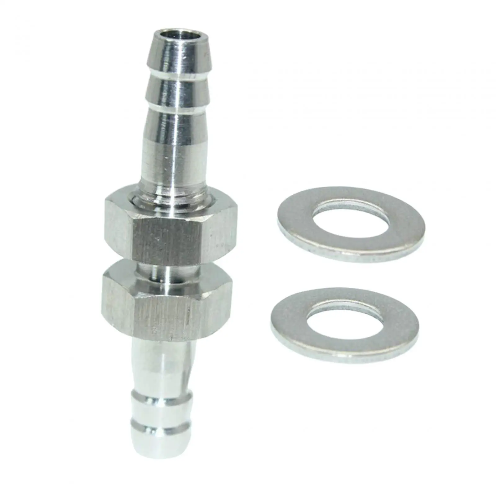 

1/4" Hose Barb Replace Sturdy Steel High Performance Barbed Thru-bulk Head