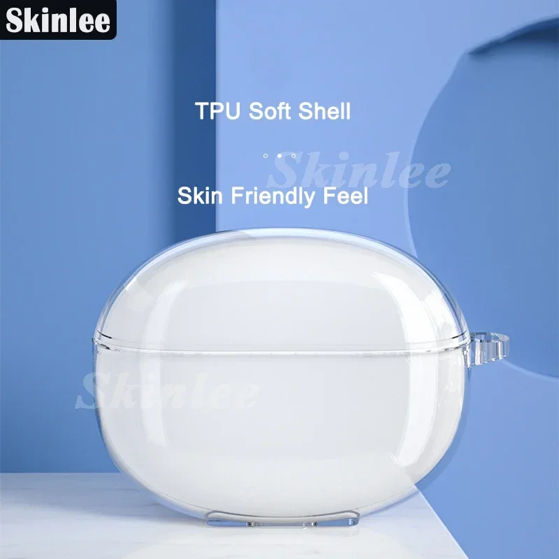 

Skinlee For Realme Buds Air 5 Pro Hearphone Case Transparent Silicone Washable Earphone Housing For Realme Buds Air3 Air 6 Cover