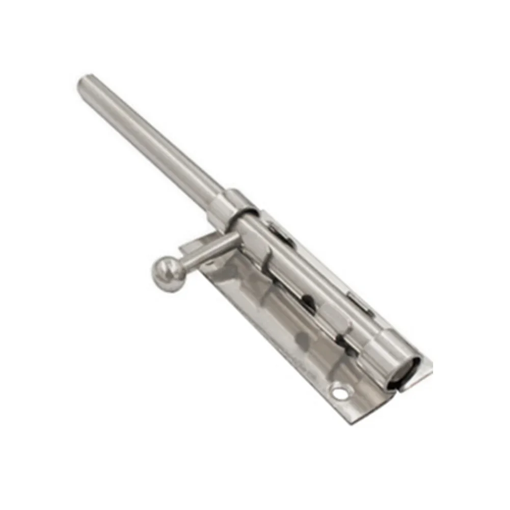 Chrome Door Lock Door Slide Bolt Enhanced Wear Resistance High Quality Stainless Steel Door Security Perfect Long Lasting