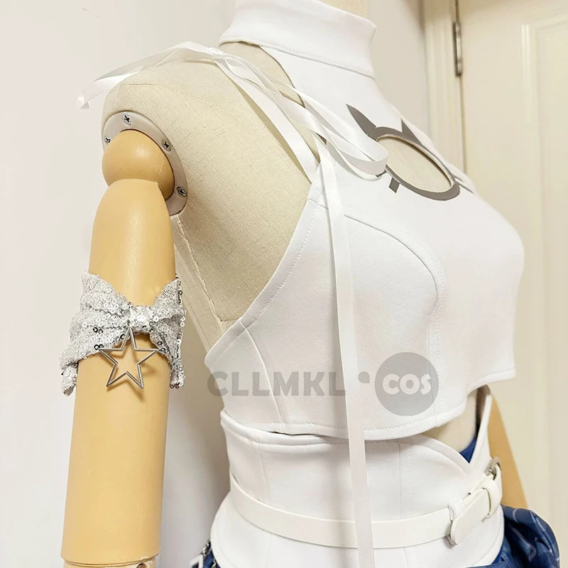 Anime T.T. STAR Idol Team Leader Nikke Mint Cosplay Costume Sexy Cute Uniform Prop Set Halloween Party Outfit view 3