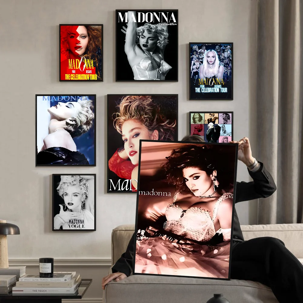 

Singer M-Madonna DIY Sticky Poster Fancy Wall Sticker For Living Room Bar Decoration Wall Decor