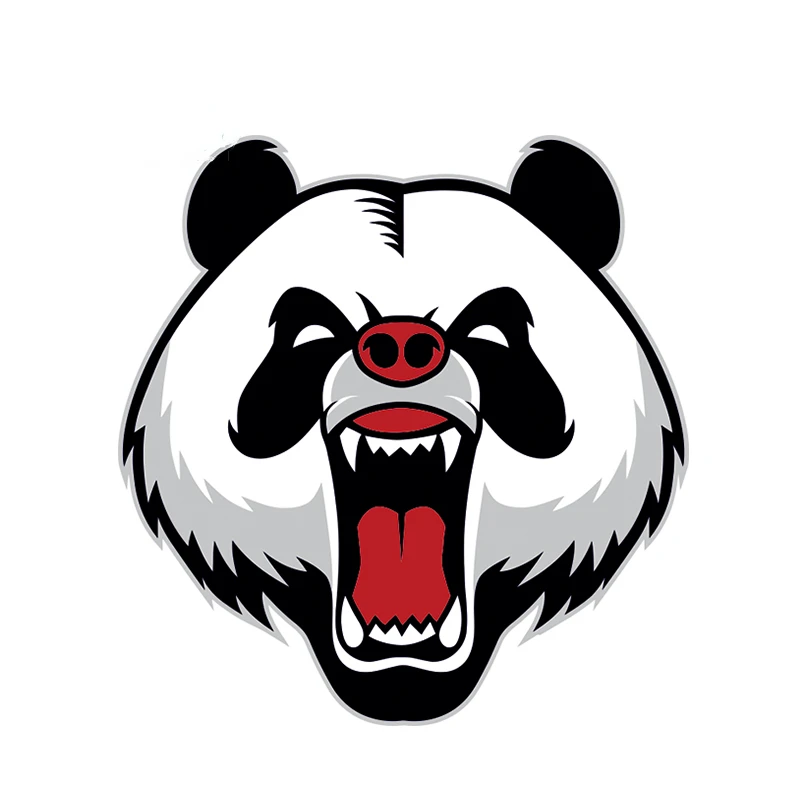 Personality Sticker Angry Panda Vinyl Decal Animal Car Stickers Rear Windshield Decoration Car Styling