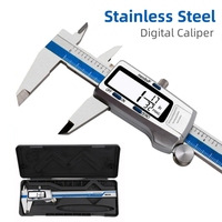 ET52 150mm 6-Inch Digital Caliper 0.01mm High-Precision Stainless Steel Caliper Electronic Vernier Fraction/mm/Inch Display